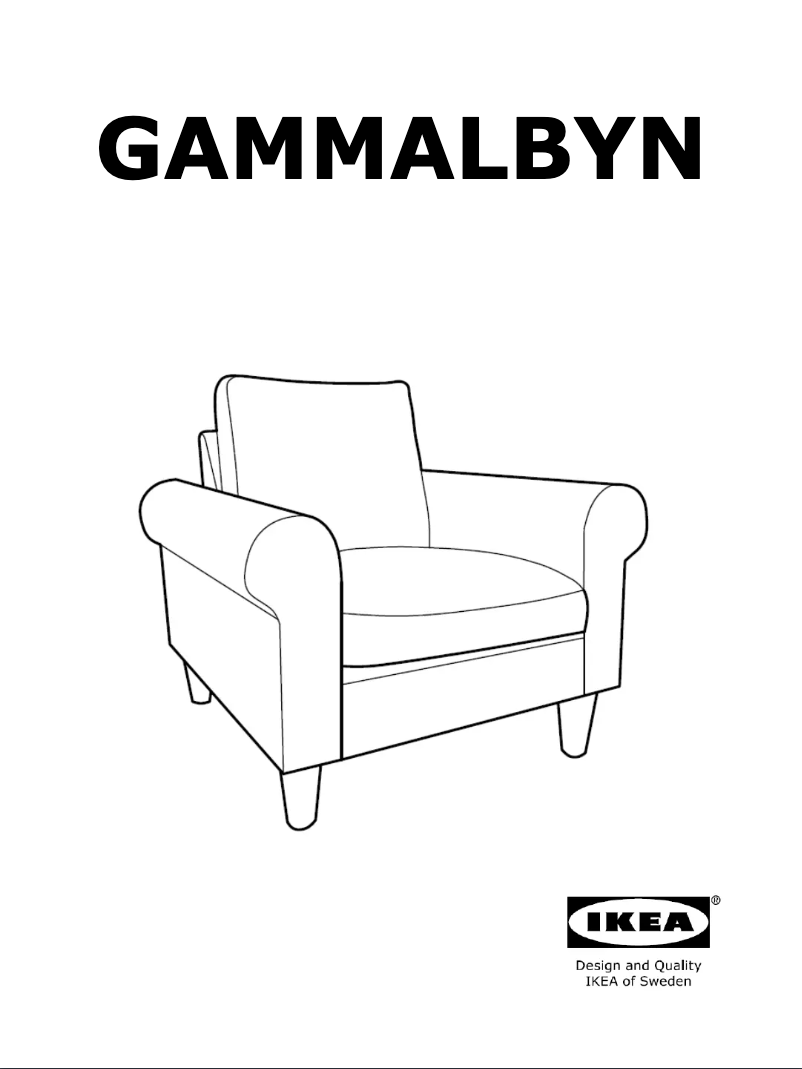 Page 1 de la notice Manuel utilisateur Ikea GAMMALBYN 804.732.60