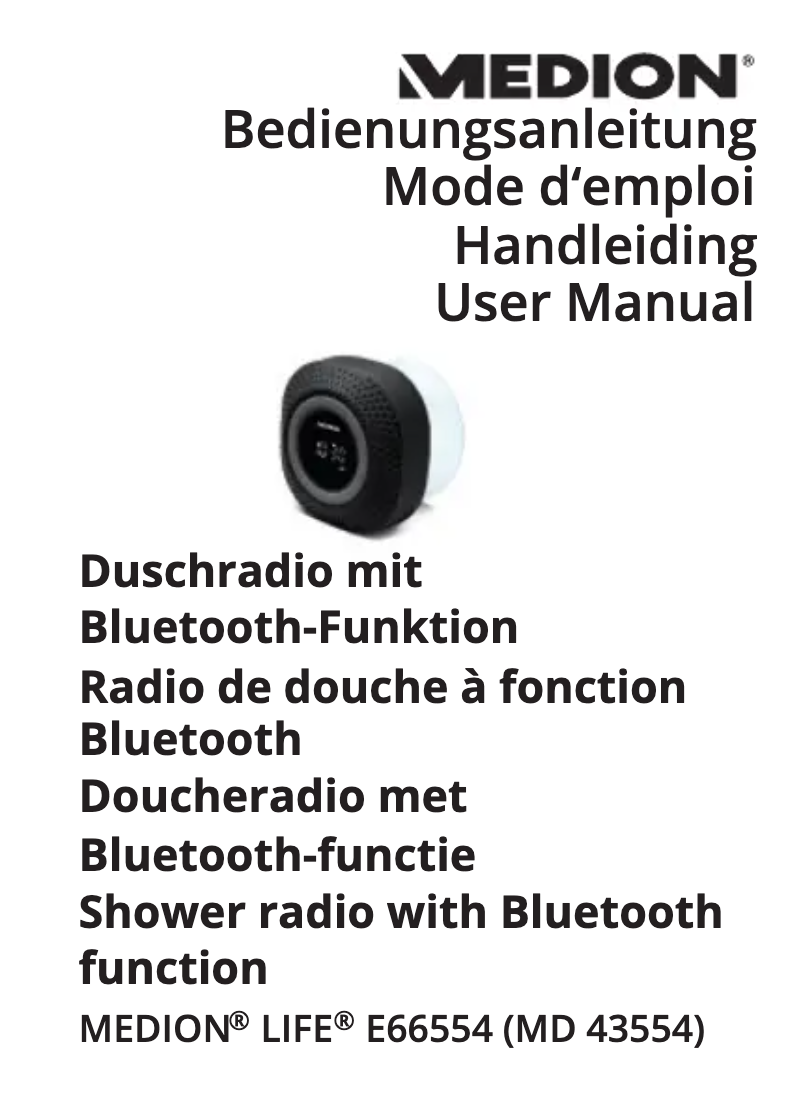Página 1 del manual Manual de usuario Medion LIFE E66554 (MD 43554)