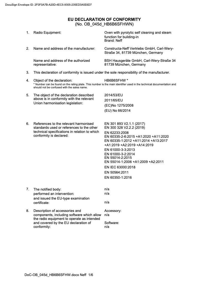 Page n°1 - Mode d'emploi Neff B58VT68G0