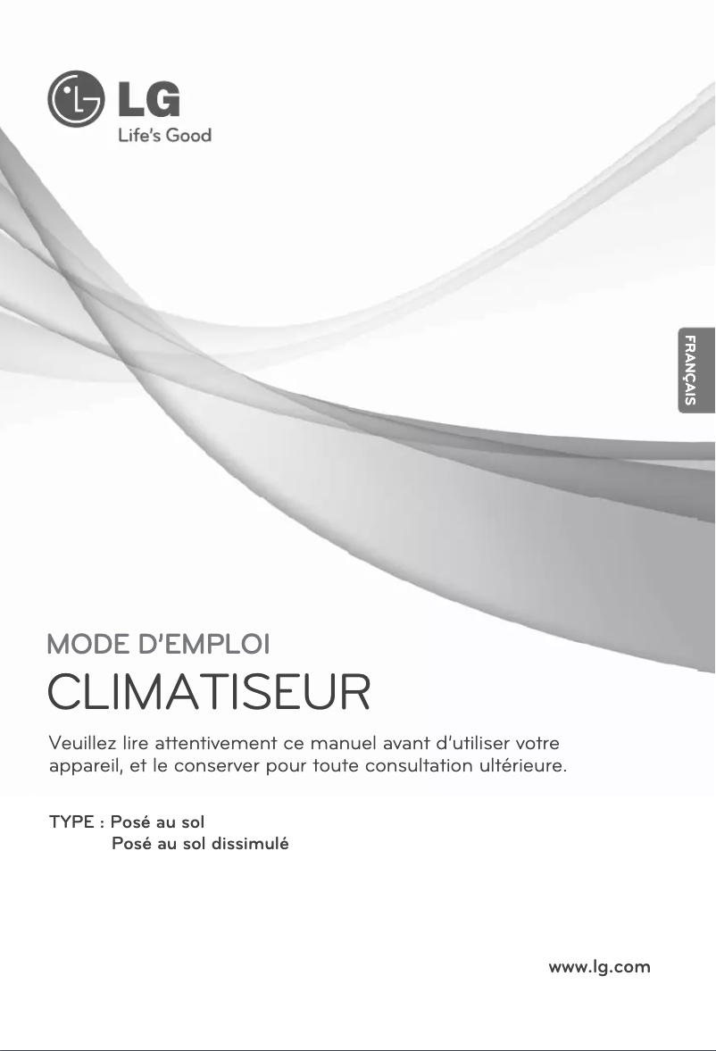 Page 1 de la notice Manuel utilisateur LG ARNU24GCFU2