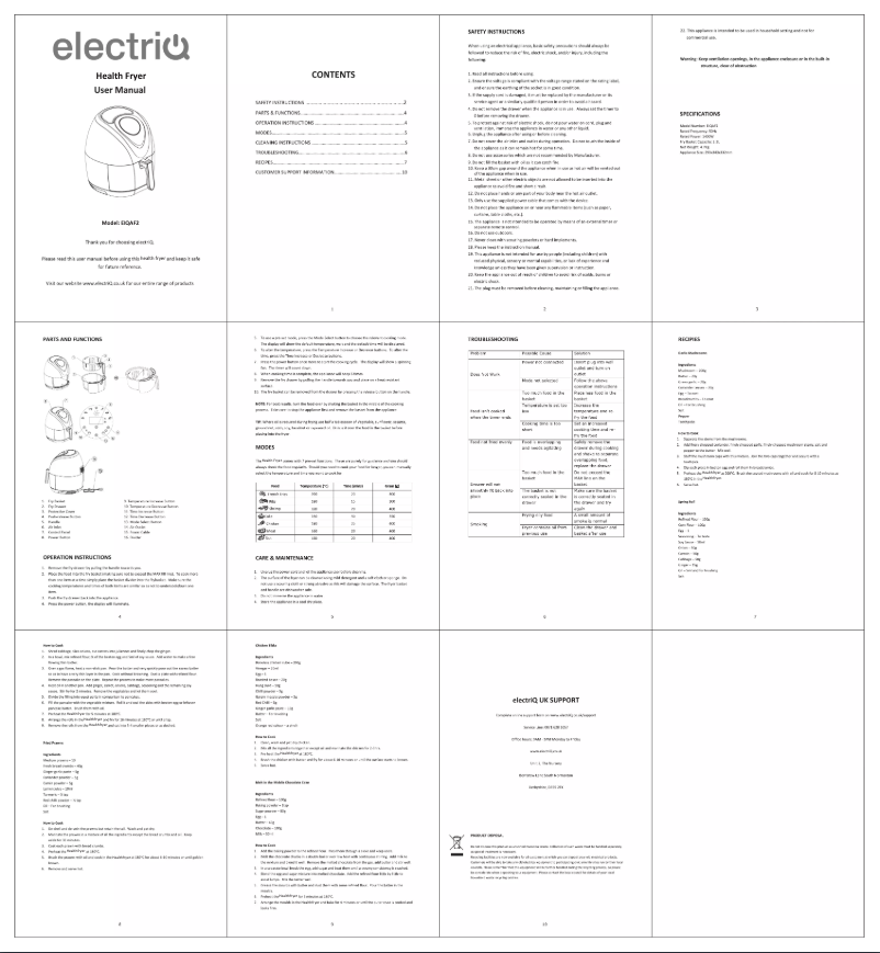 Image de la première page du manuel de l'appareil EIQAF2