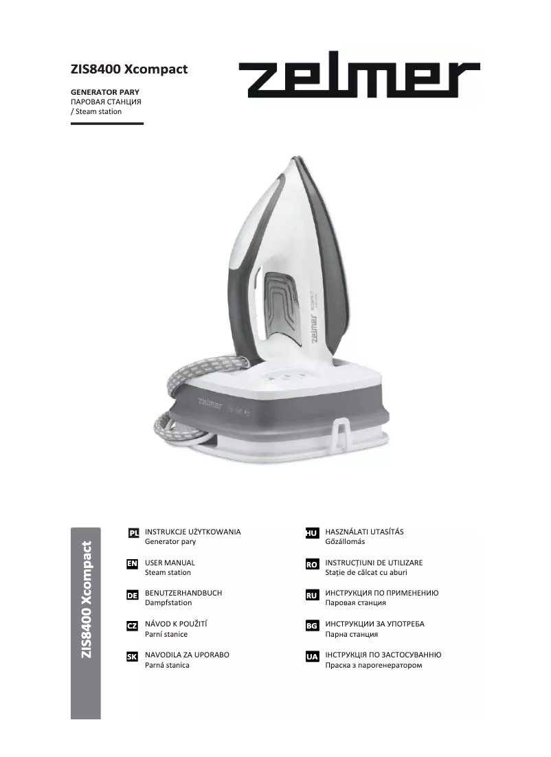 Image de la première page du manuel de l'appareil ZIS8400 Xcompact