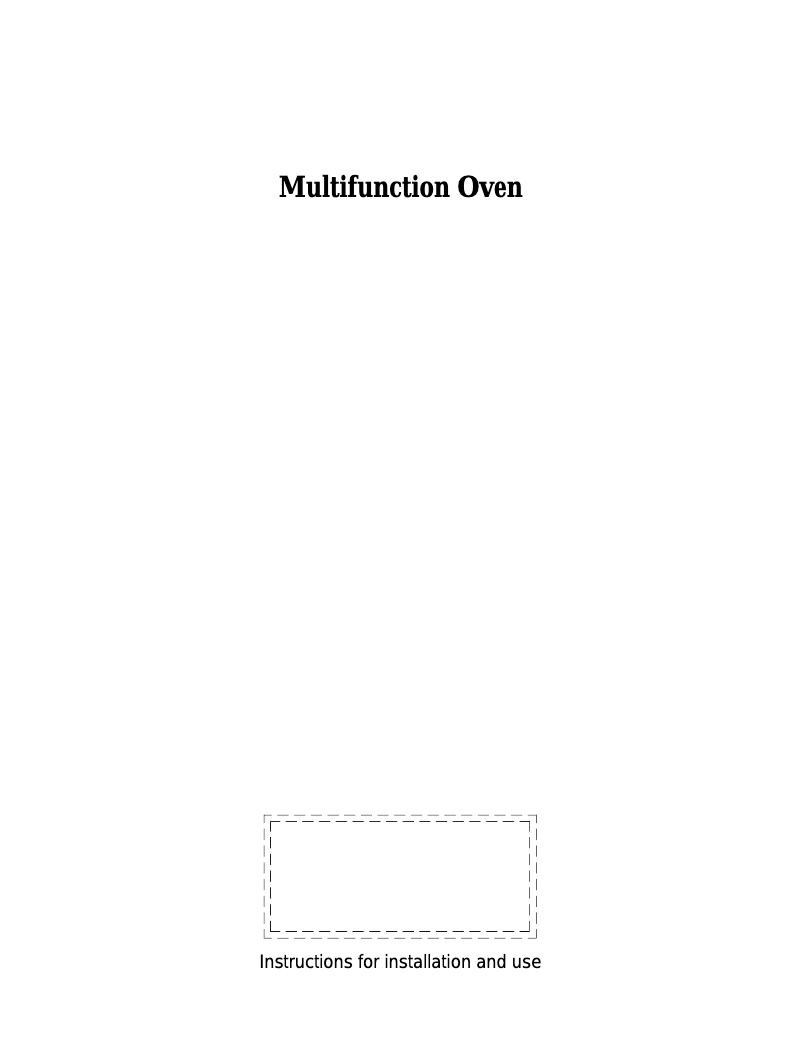 Page n°1 - Manuel utilisateur Elba TASTO 7840B/SS