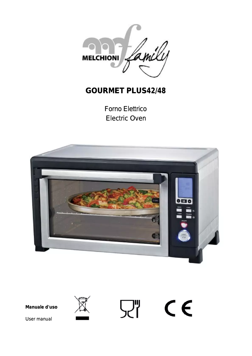 Page 1 de la notice Manuel utilisateur Melchioni Gourmet Plus 42