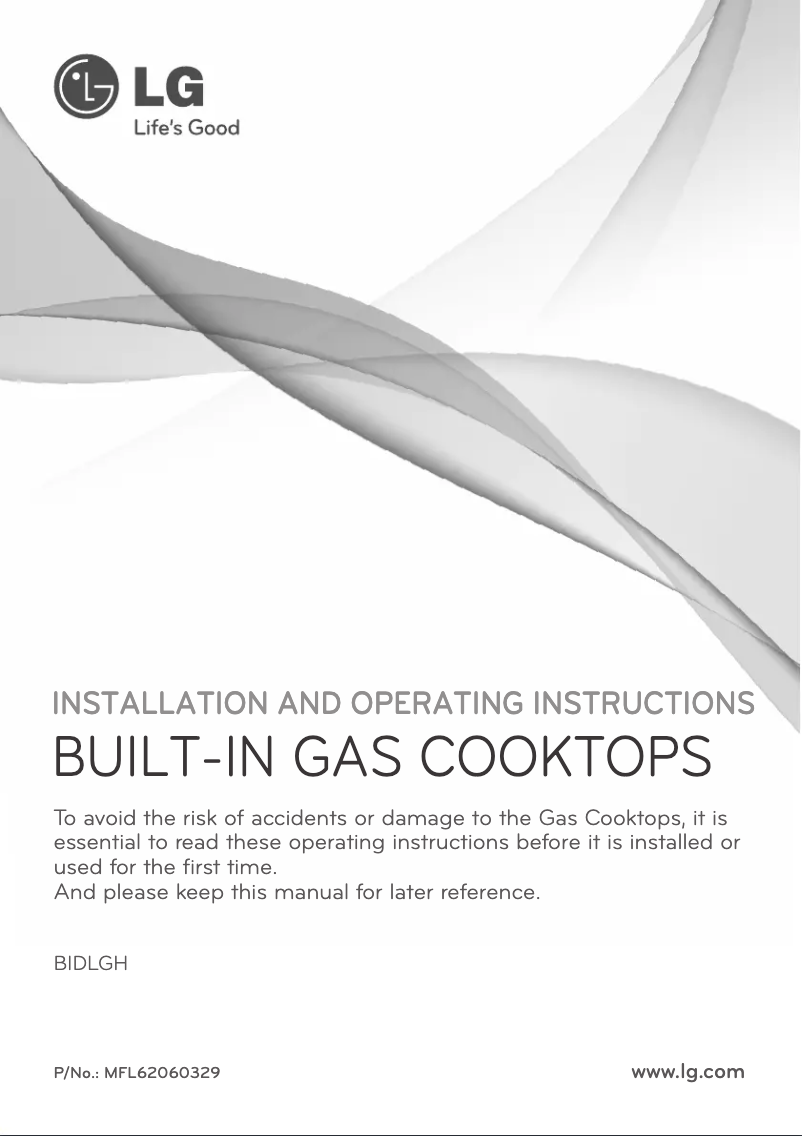 Image de la première page du manuel de l'appareil BIDLGH