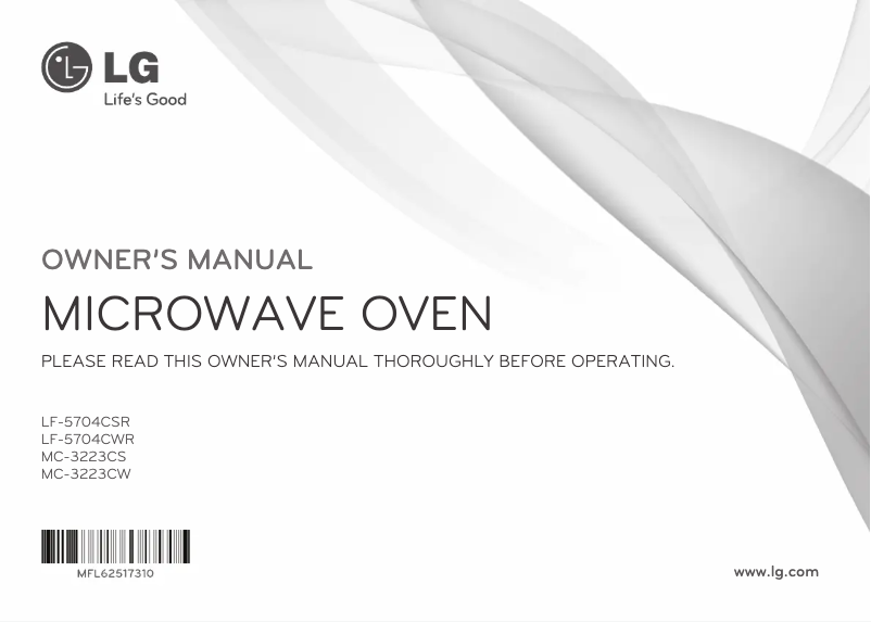 Image de la première page du manuel de l'appareil MC-3223CW