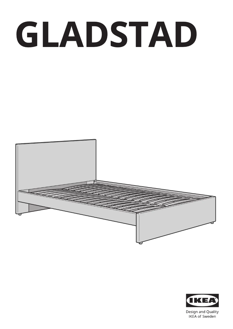 Page 1 de la notice Manuel utilisateur Ikea GLADSTAD 904.904.62