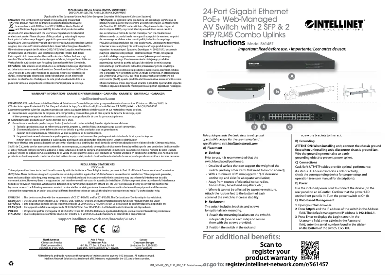 Image de la première page du manuel de l'appareil 561457