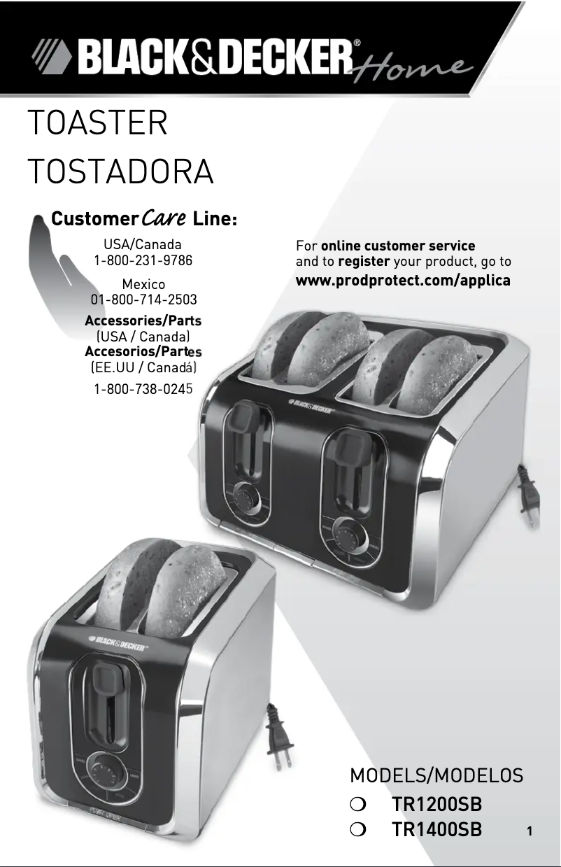 Page n°1 - Manuel utilisateur Black & Decker TR1200SB