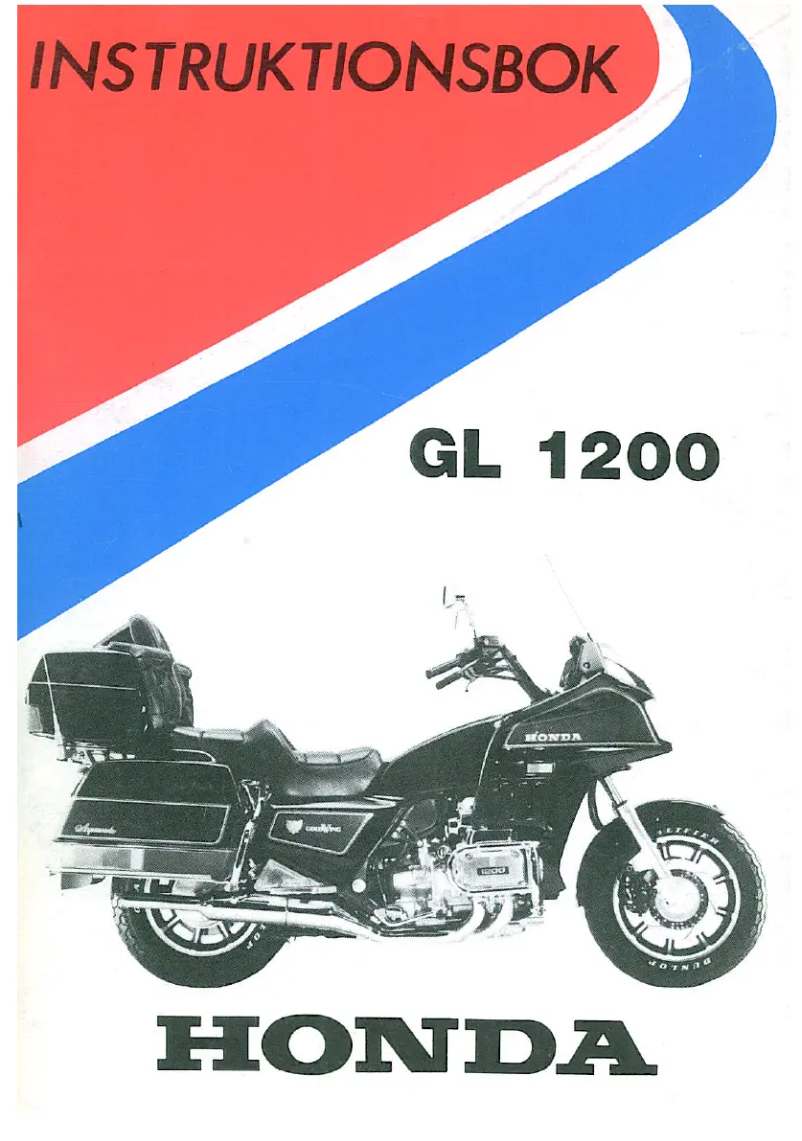 Image de la première page du manuel de l'appareil GL 1200 (1984)