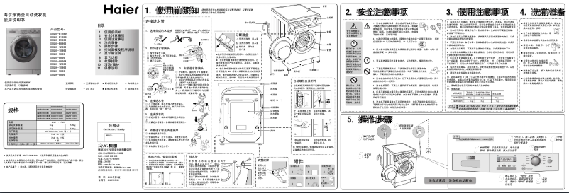 Page 1 de la notice Manuel utilisateur Haier XQG50-12866