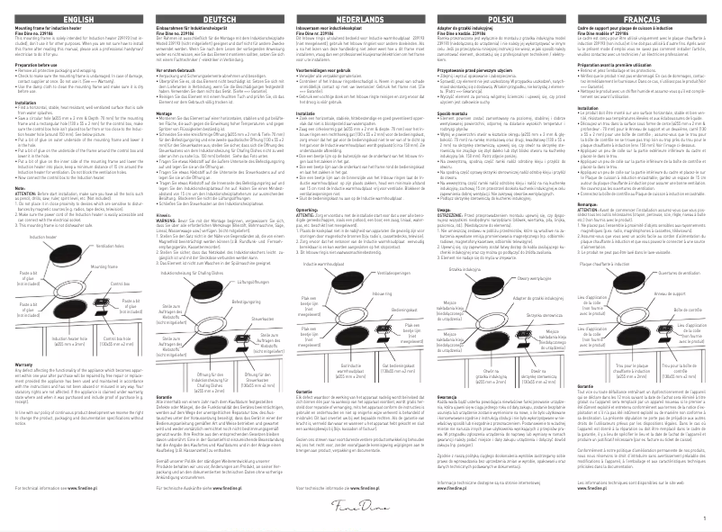 Page 1 de la notice Manuel utilisateur Fine Dine 239186