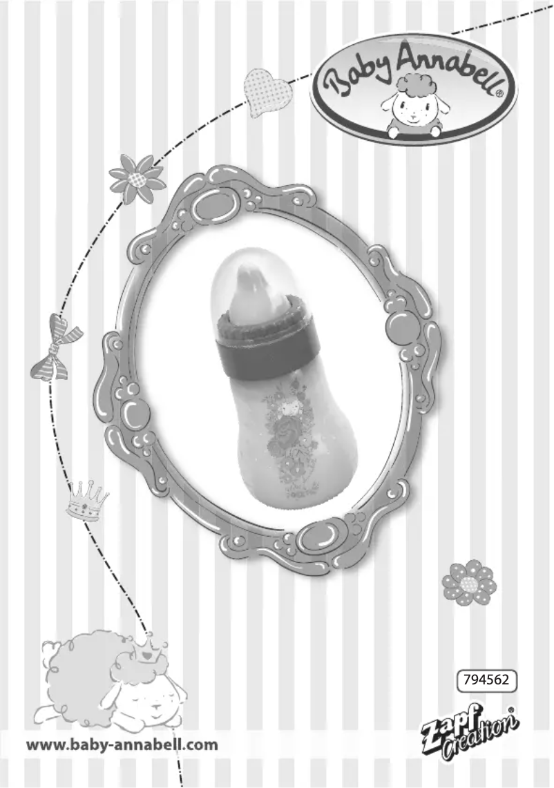 Page 1 de la notice Manuel utilisateur Zapf Baby Annabell 794562