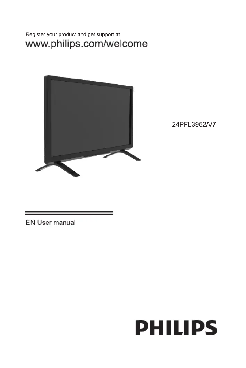 Page 1 de la notice Manuel utilisateur Philips 24PFL3952