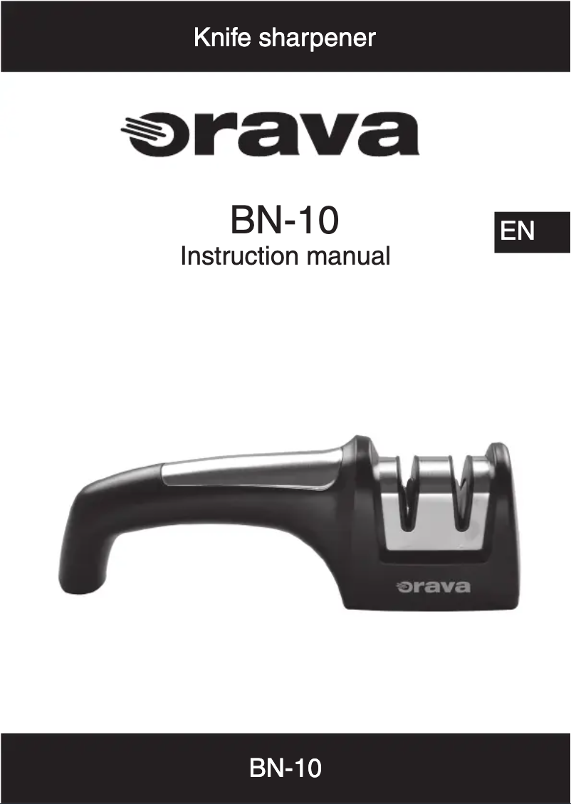 Page 1 de la notice Manuel utilisateur Orava BN-10