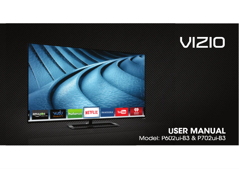 Page 1 de la notice Manuel utilisateur VIZIO P702UI-B3