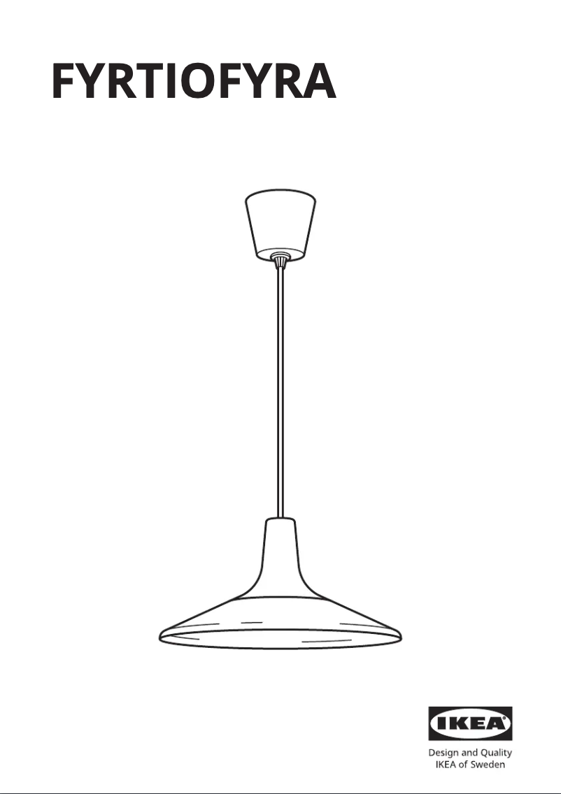 Image de la première page du manuel de l'appareil FYRTIOFYRA 505.243.41