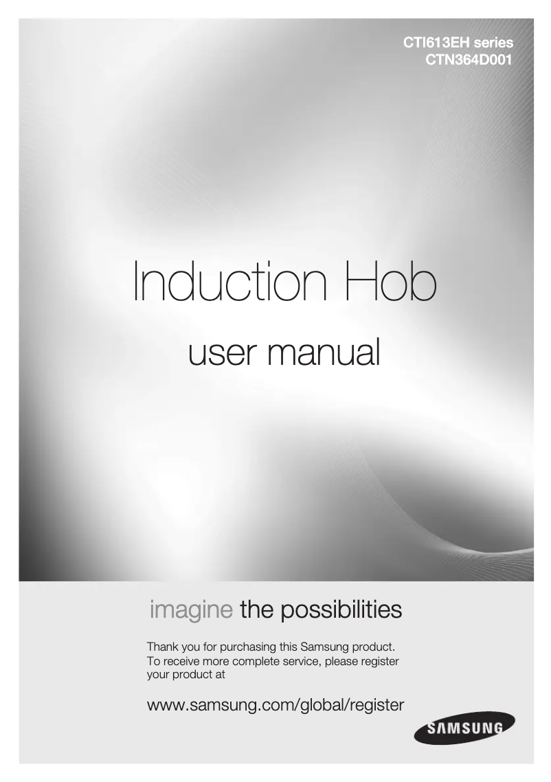 Page n°1 - Manuel utilisateur Samsung CTN364D001