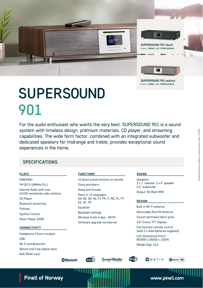 Image de la première page du manuel de l'appareil Supersound 901