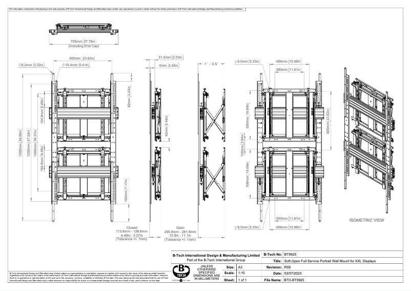 Page n°1 - Mode d'emploi B-Tech BT9925