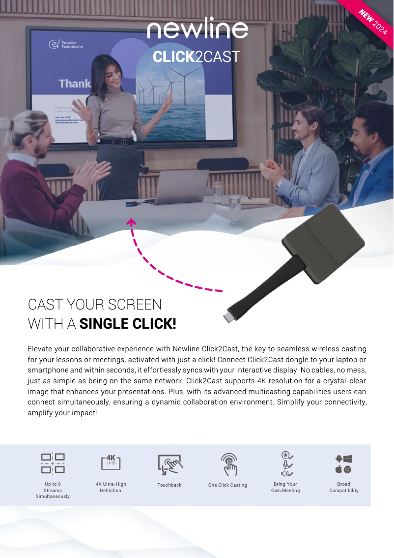 Image de la première page du manuel de l'appareil Click2Cast