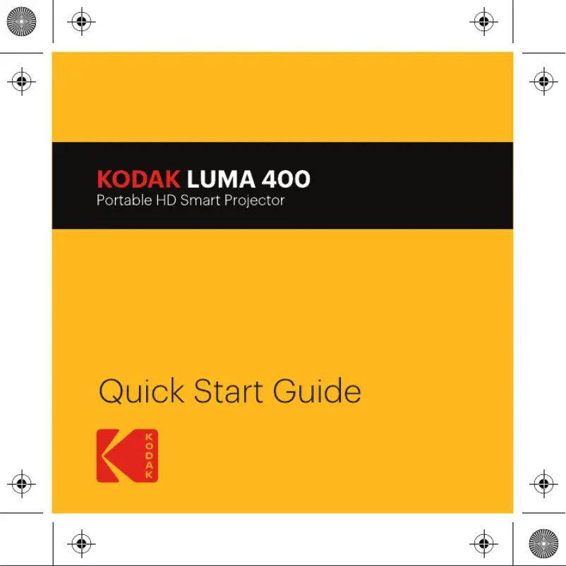 Page n°1 - Guide de démarrage rapide Kodak Luma 400