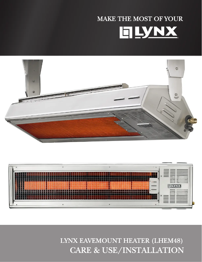 Page 1 de la notice Manuel utilisateur Lynx LHEM48