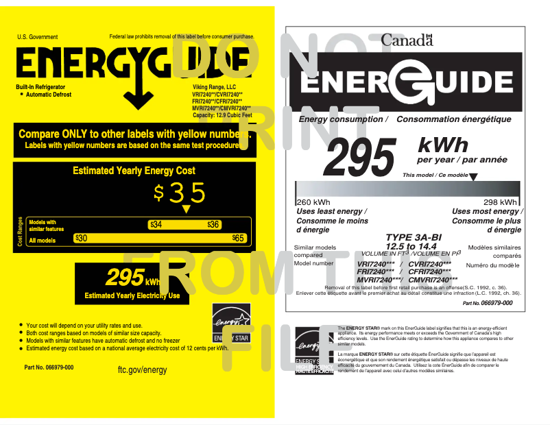 Page 1 de la notice Mode d'emploi Viking MVFI7240WLSS