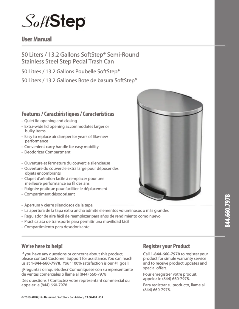 Image de la première page du manuel de l'appareil SoftStep PC13DDS