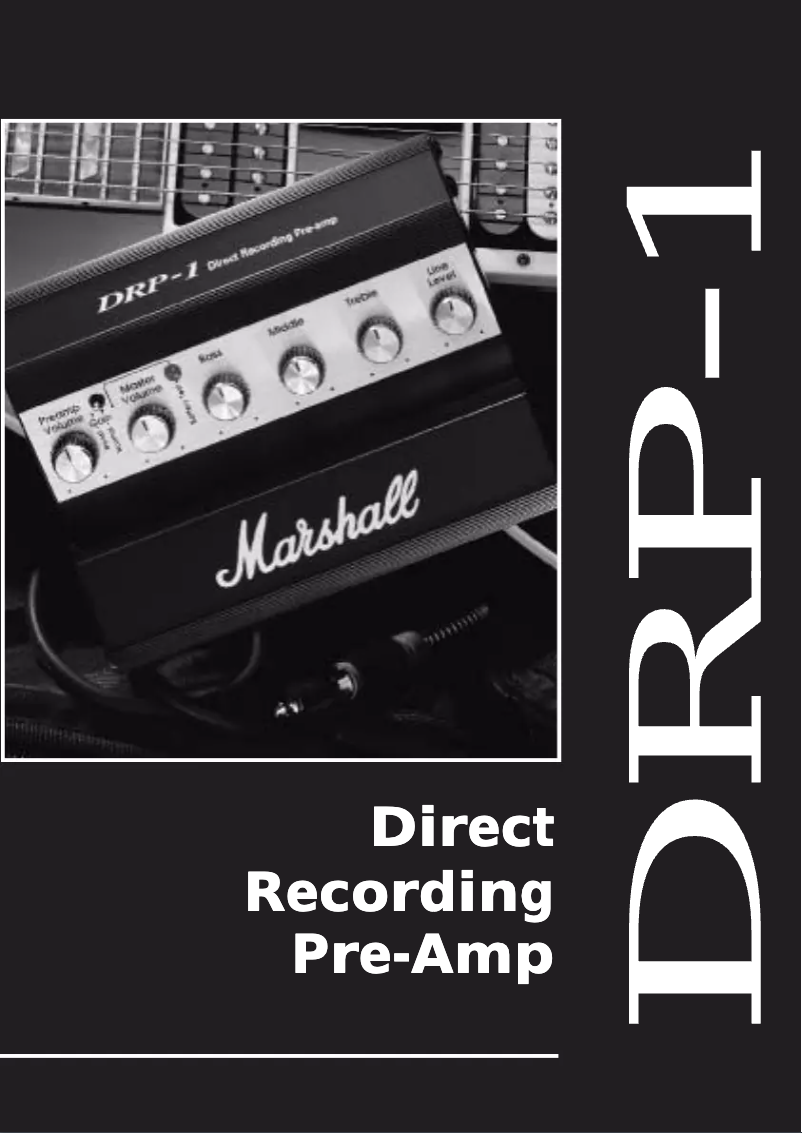 Page n°1 - Manuel utilisateur Marshall DRP-1