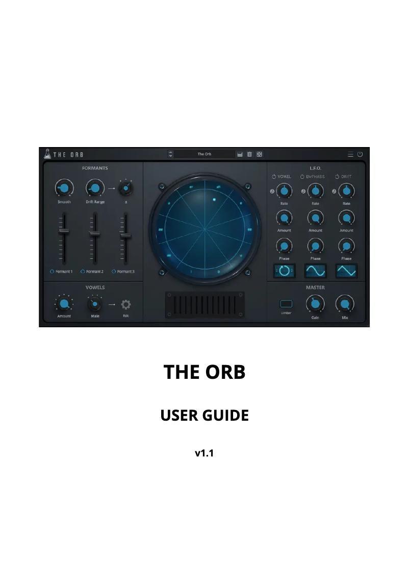Page n°1 - Manuel utilisateur AudioThing The Orb