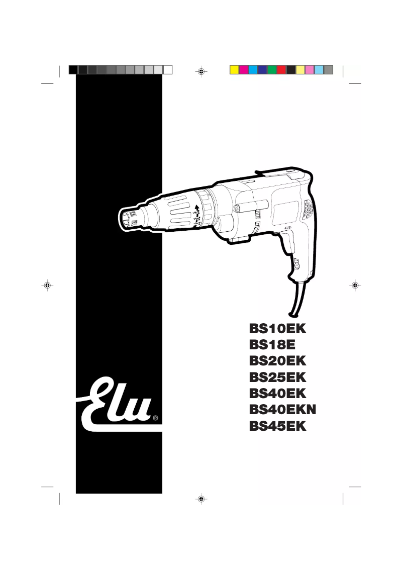 Image de la première page du manuel de l'appareil BS40EKN