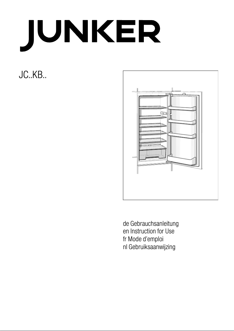 Page n°1 - Manuel utilisateur Junker JC40KB20