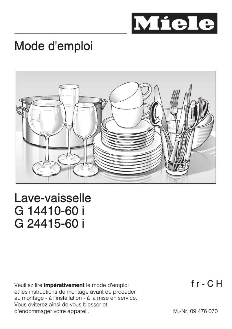 Image de la première page du manuel de l'appareil G 24415-60 i