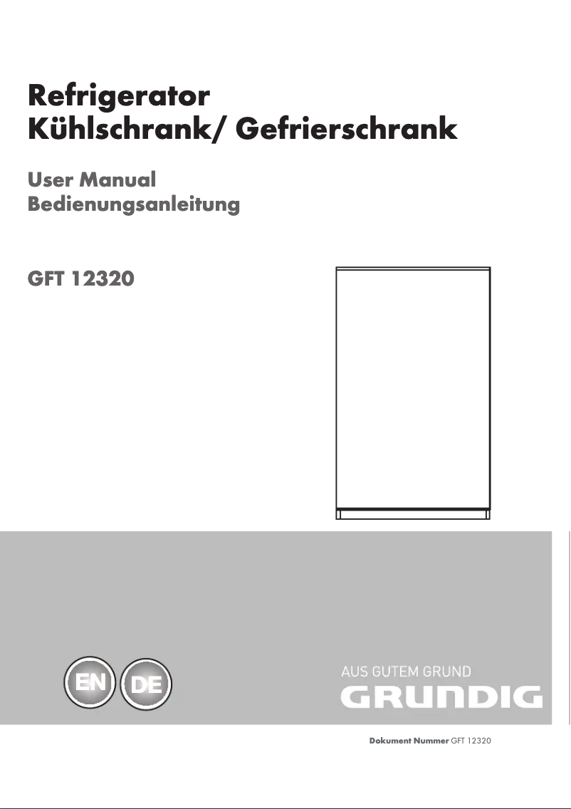 Page 1 de la notice Manuel utilisateur Grundig GFT 12320