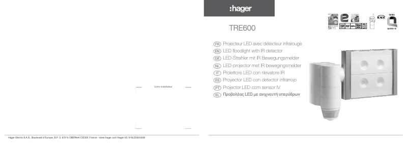 Image de la première page du manuel de l'appareil TRE600