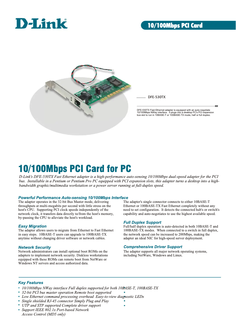 Image de la première page du manuel de l'appareil DFE-530TX+