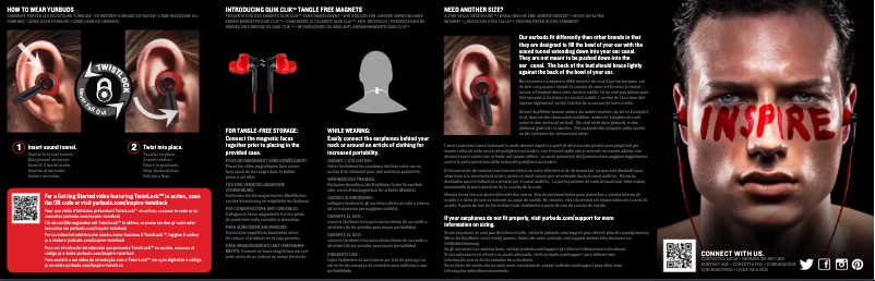 Page 1 de la notice Manuel utilisateur JBL Yurbuds Inspire 300