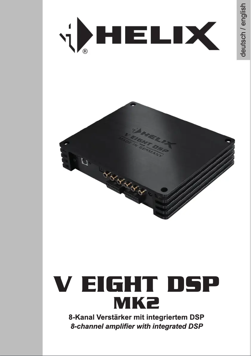 Image de la première page du manuel de l'appareil V EIGHT DSP MK2