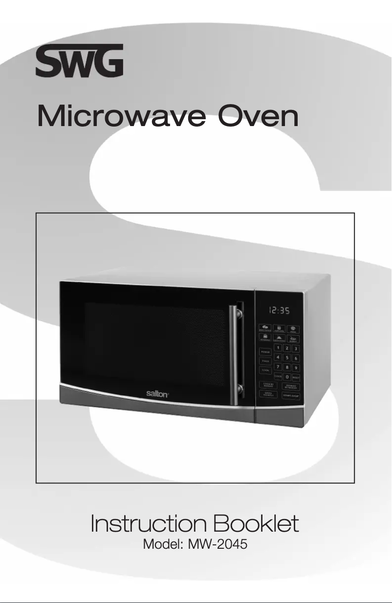 Página 1 del manual Manual de usuario Salton MW-2045