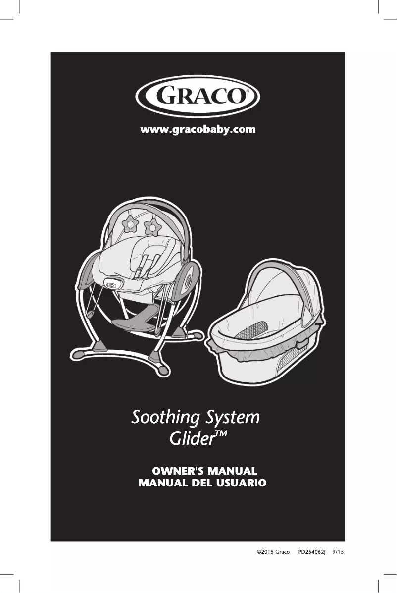 Page 1 de la notice Manuel utilisateur Graco Soothing System Glider