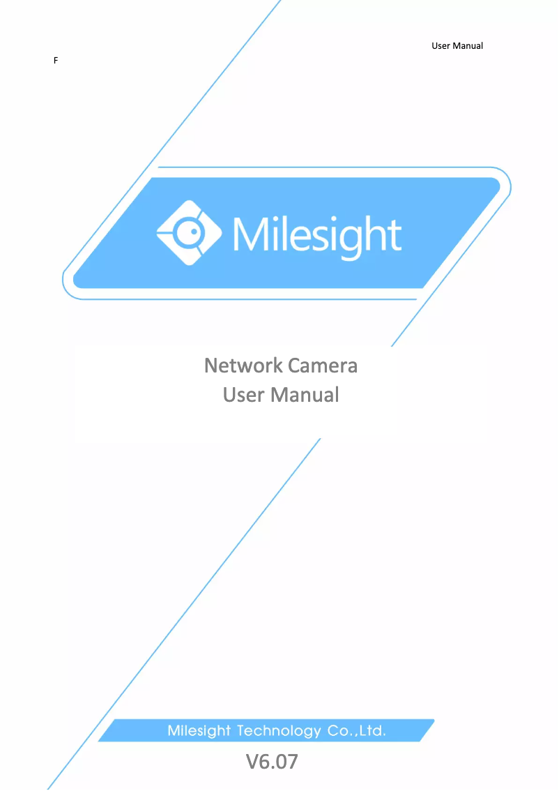 Page n°1 - Manuel utilisateur Milesight MS-C3363-FPNA