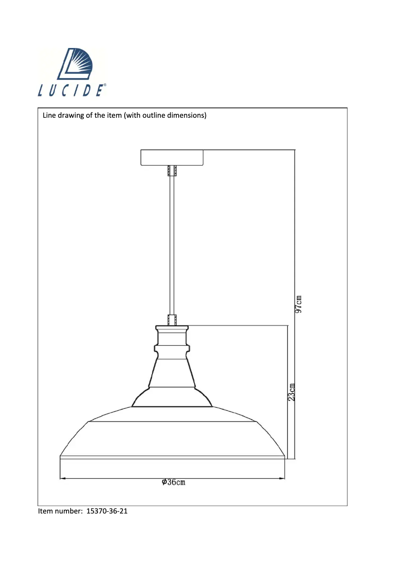 Page n°1 - Manuel utilisateur Lucide Baron 15370/36/21