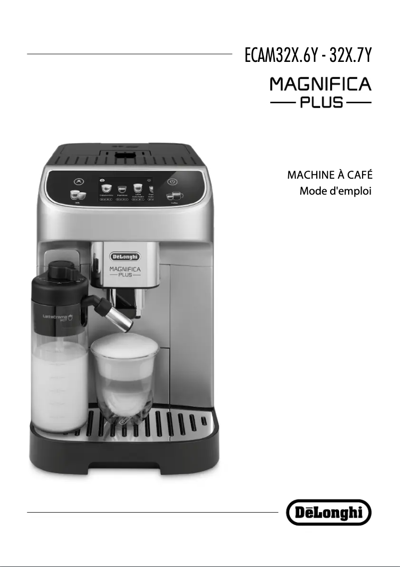 Page 1 de la notice Manuel utilisateur DeLonghi Magnifica Plus ECAM322.70.SB
