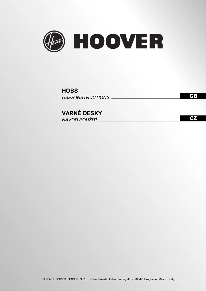 Page 1 de la notice Manuel utilisateur Hoover HVD 640 X