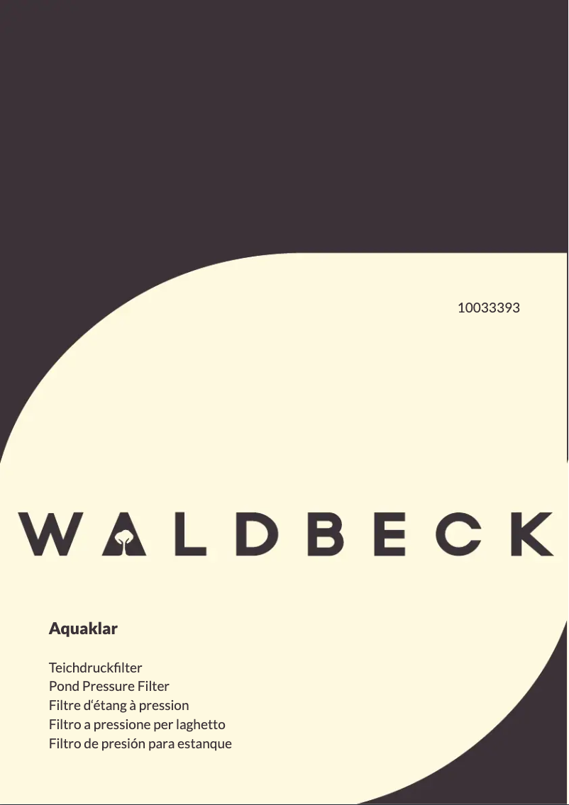 Page n°1 - Manuel utilisateur Waldbeck Aquaklar