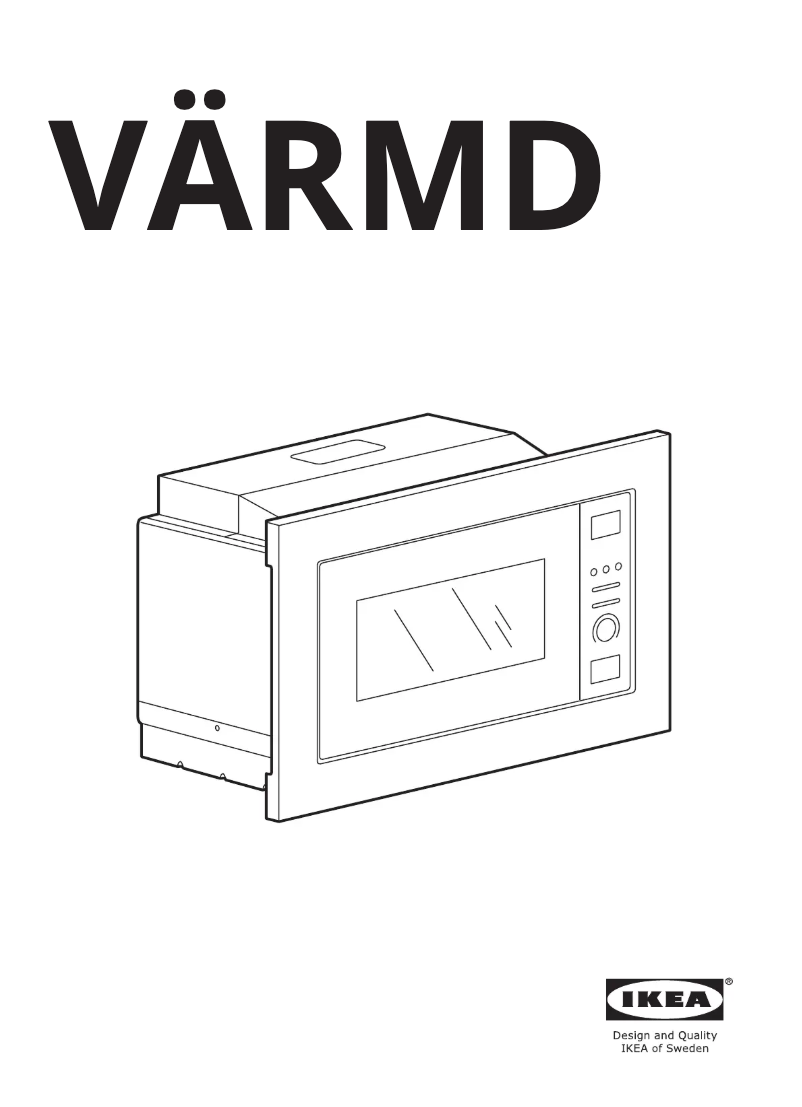 Image de la première page du manuel de l'appareil VÄRMD 805.136.09