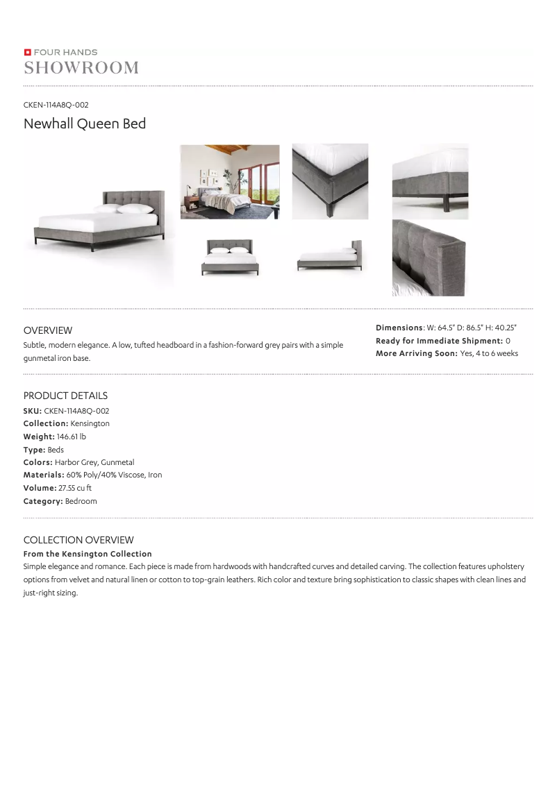 Page 1 de la notice Manuel utilisateur Four Hands CKEN-114A8Q-002