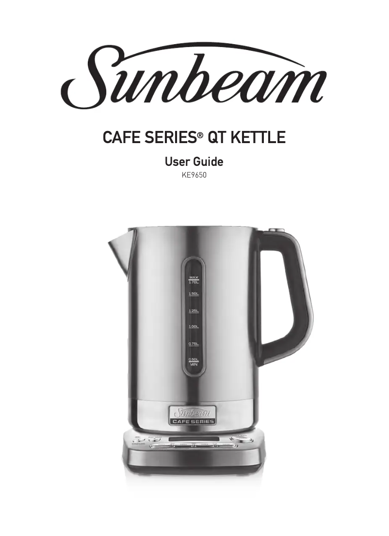 Page n°1 - Manuel utilisateur Sunbeam KE9650