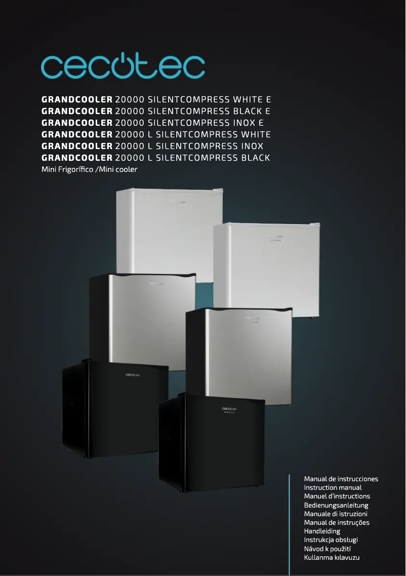 Image de la première page du manuel de l'appareil Bolero GrandSommelier 1250 CoolWood Compressor